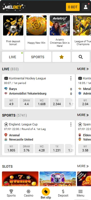 Melbet app Aviator Android